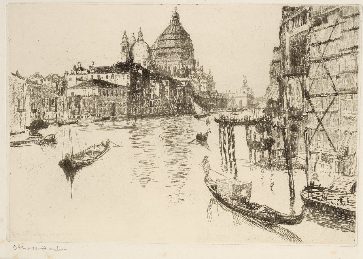 Canal Grande, Velence alkotó: Otto Henry Bacher