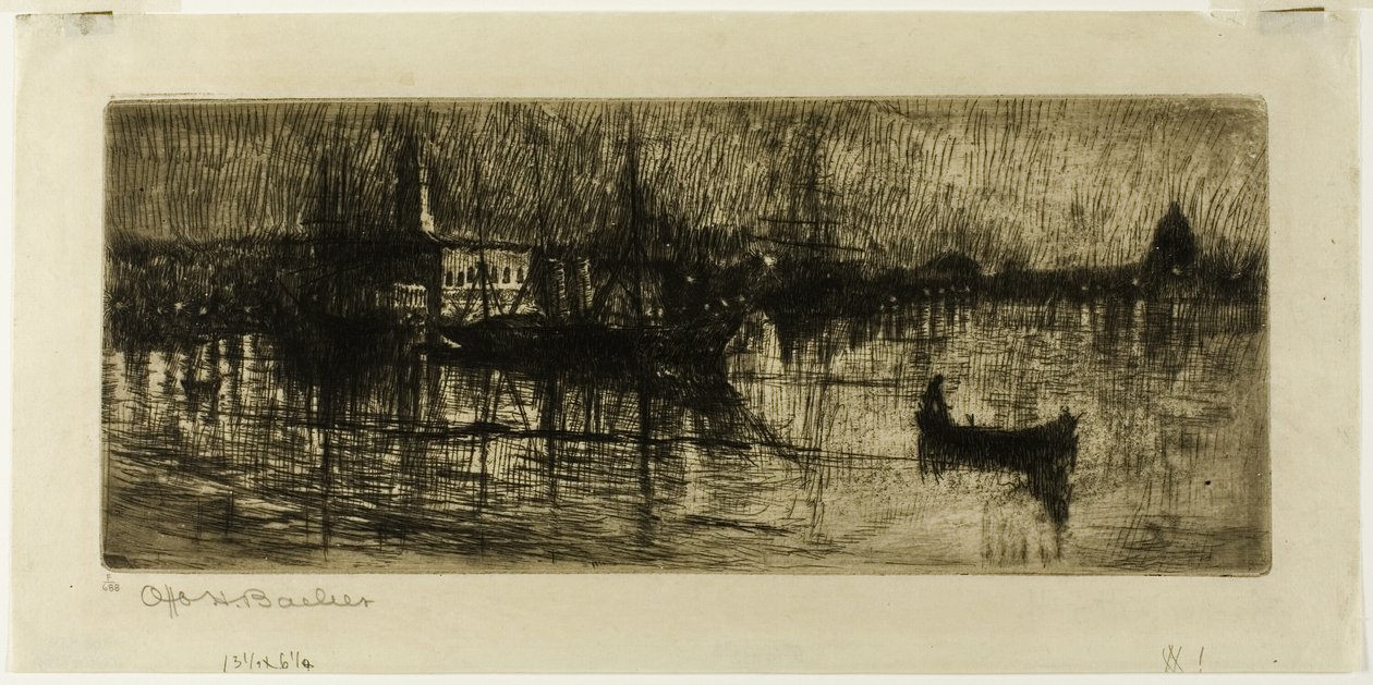 Esős ​​éjszaka alkotó: Otto Henry Bacher