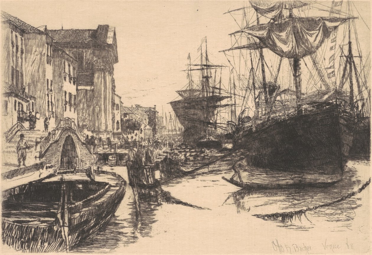 Velence, 1880. alkotó: Otto Henry Bacher