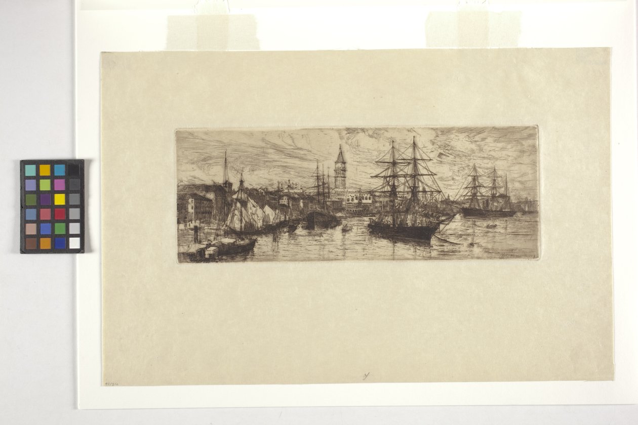 Velence, hajózás és Palazzo Ducale alkotó: Otto Henry Bacher