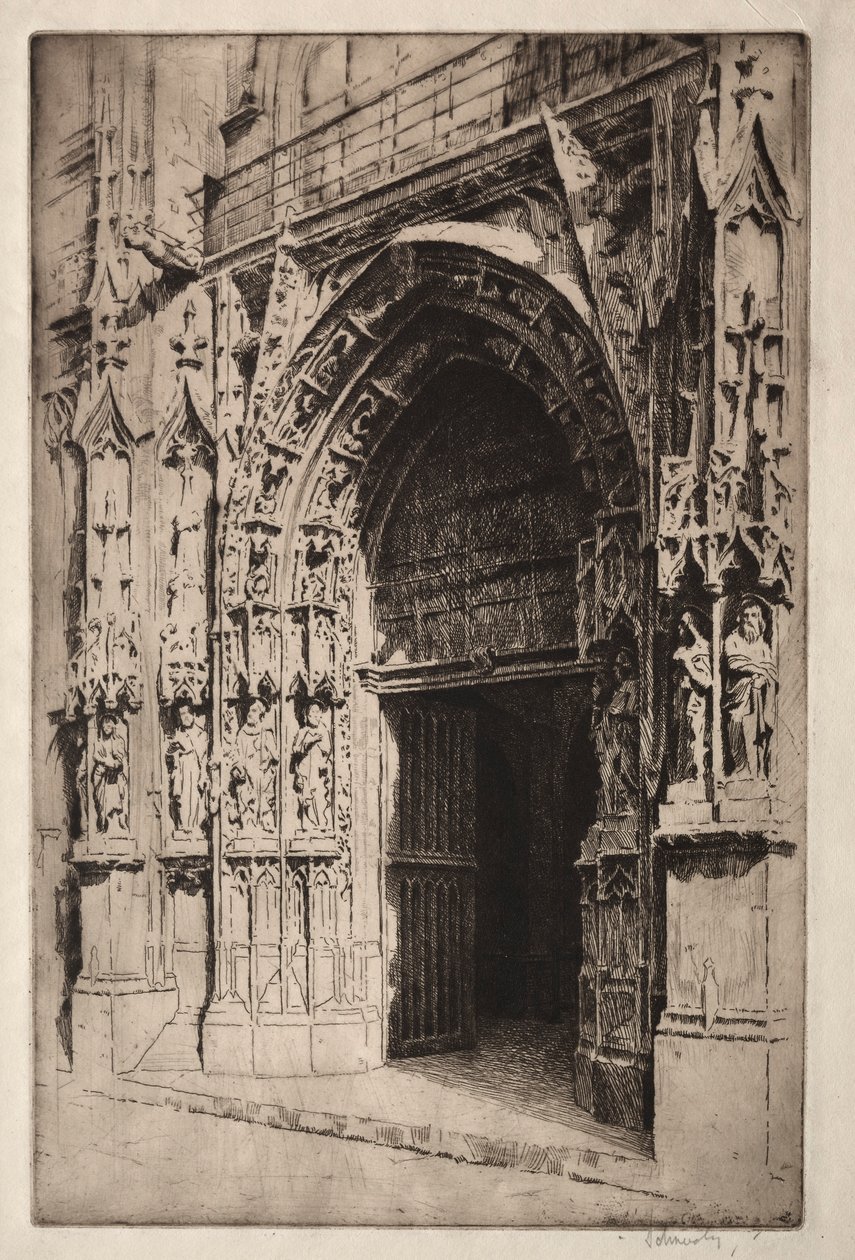 Portrail Central, Eglise St. Merri, Párizs alkotó: Otto J. Schneider