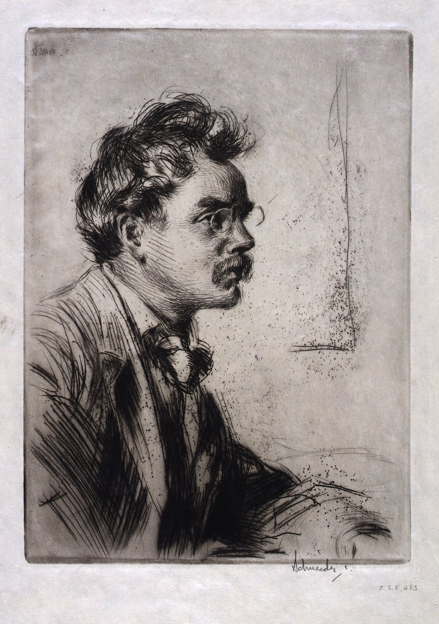 B.J.O. Nordfelt portréja alkotó: Otto J. Schneider