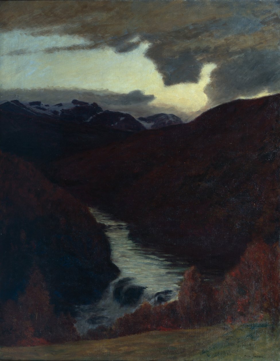 Ősz a hegyekben, 1890 körül (olaj, vászon) alkotó: Otto Ludvig Sinding