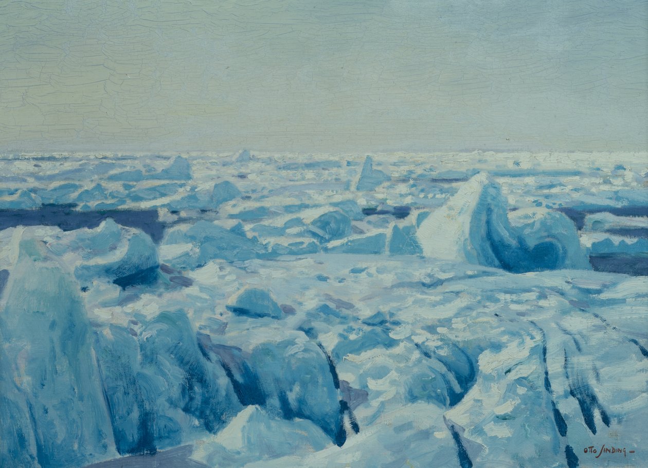 Pack Ice (olaj, vászon) alkotó: Otto Ludvig Sinding
