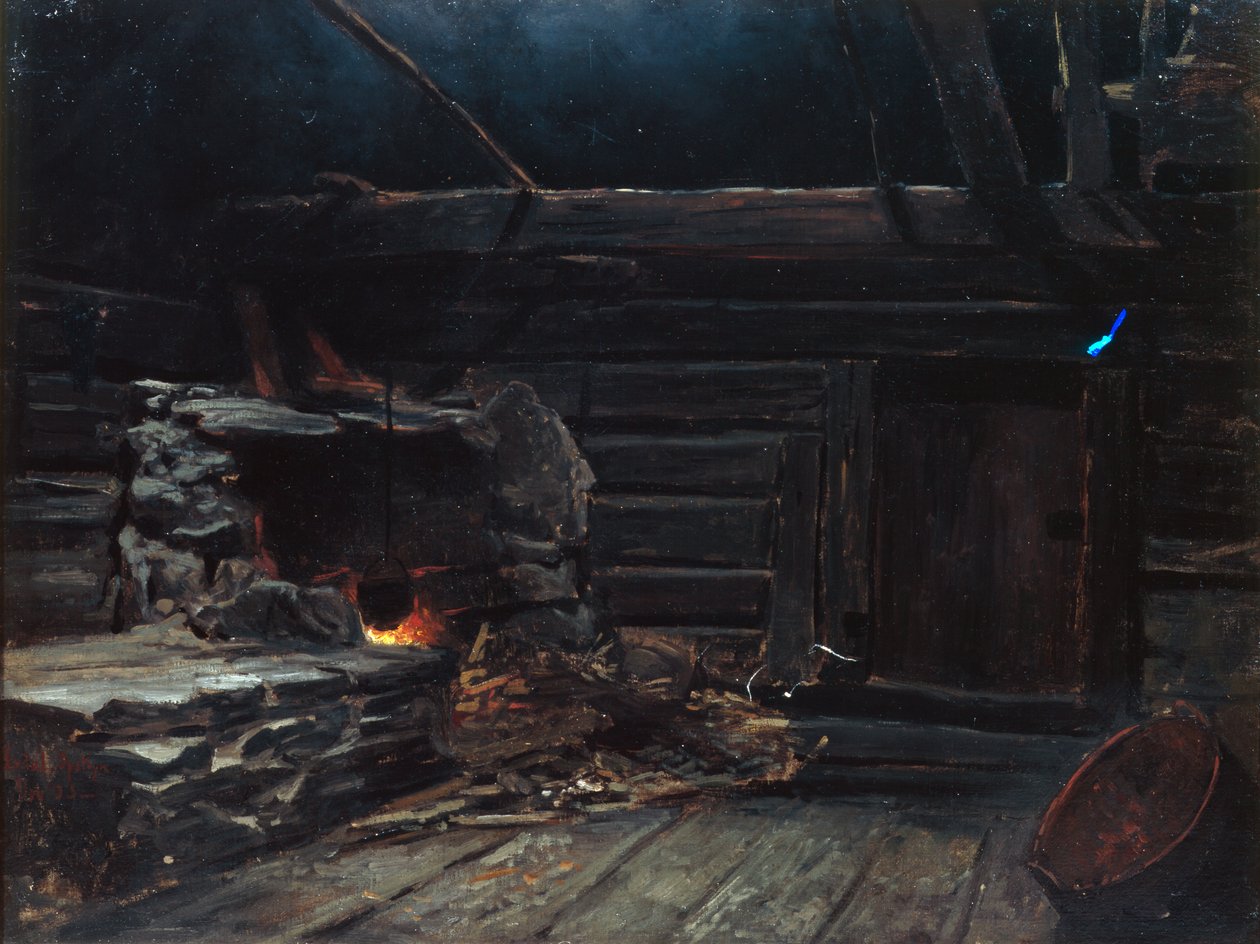 Füstölő helyiség, takarítás alkotó: Otto Ludvig Sinding