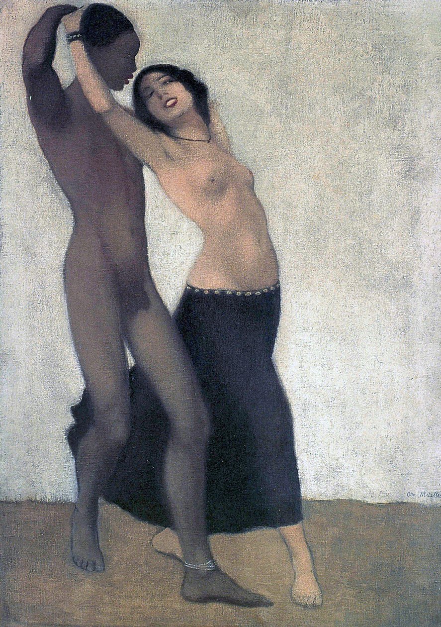 Egy afro-európai táncospár, 1903 körül alkotó: Otto Mueller