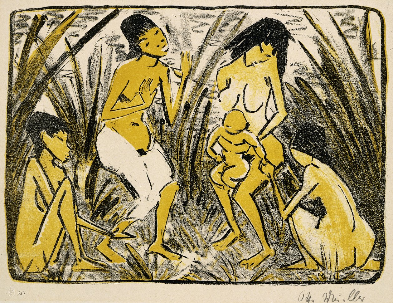 Mózes felfedezése, 1920 alkotó: Otto Mueller