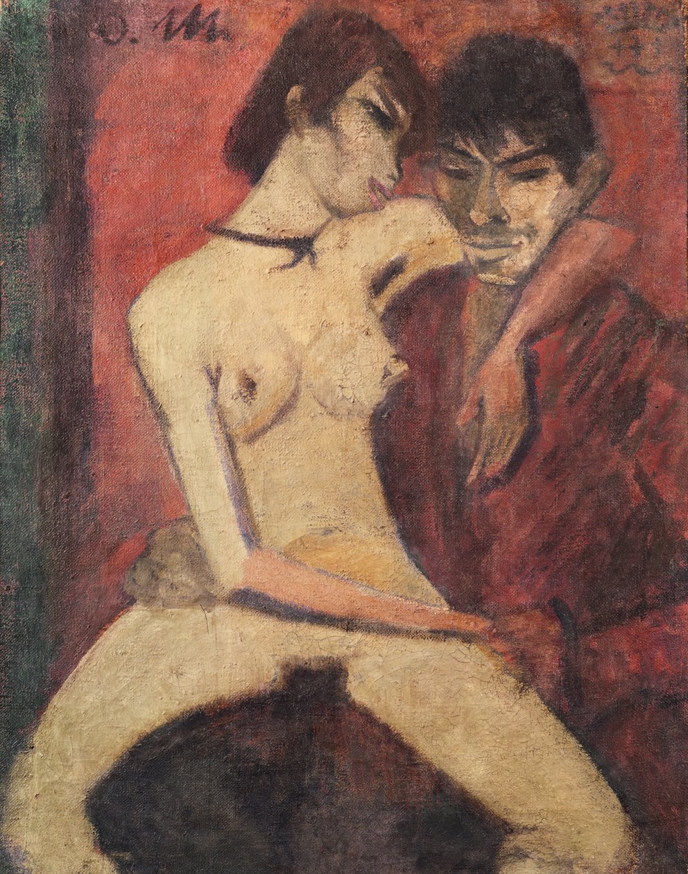 Ülő cigányszerelmesek, 1922 (lásd a 274040-es verset) alkotó: Otto Mueller