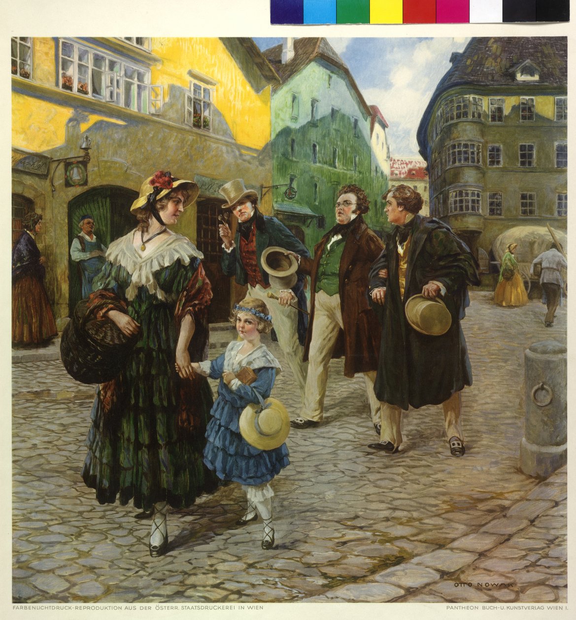 Franz Schubert egy baráti sétán alkotó: Otto Robert Nowak
