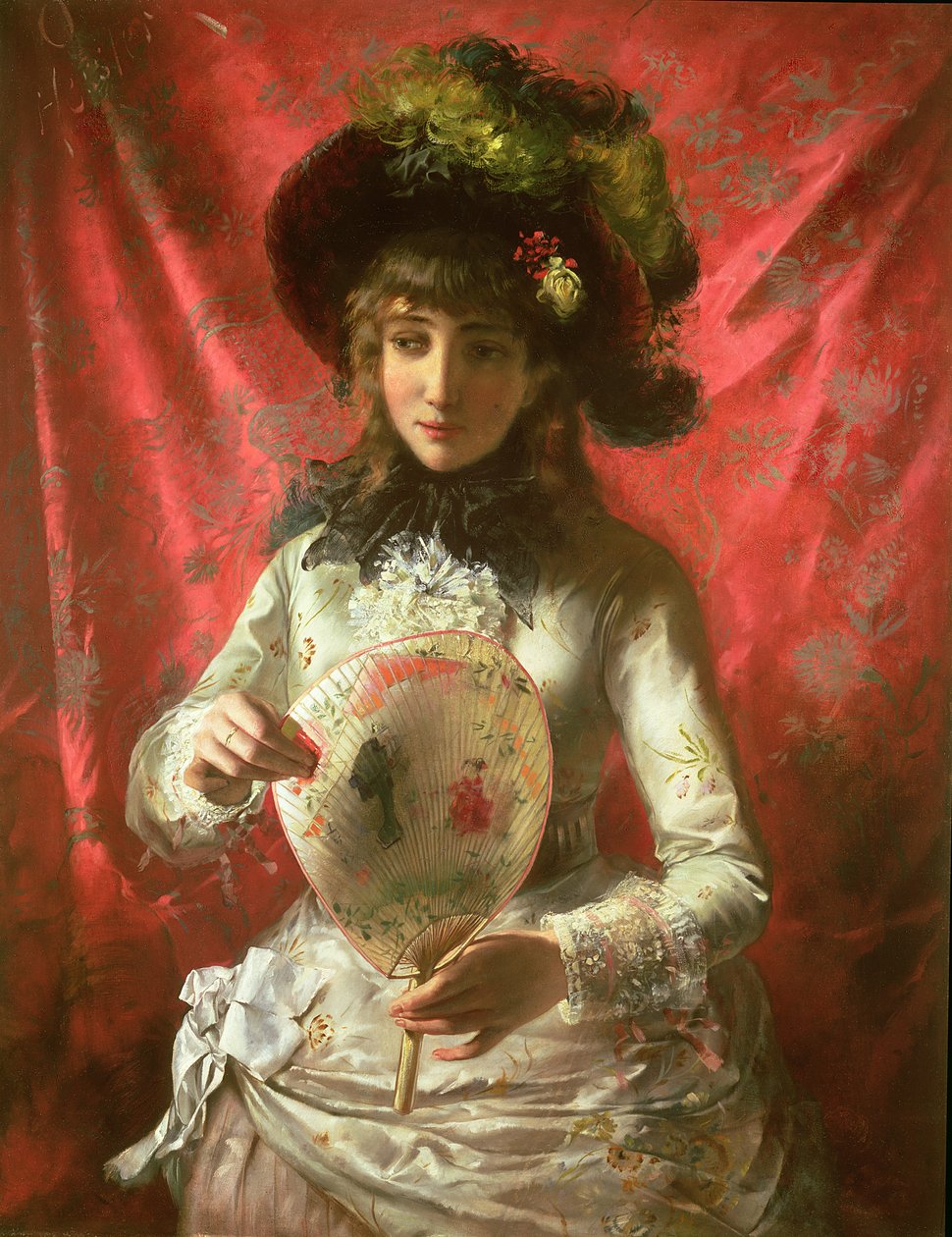 Lány rajongóval alkotó: Otto Rudolf Hessler