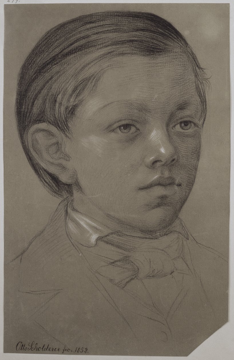 Wilhelm Amandus Beer gyermekkori portréja alkotó: Otto Scholderer
