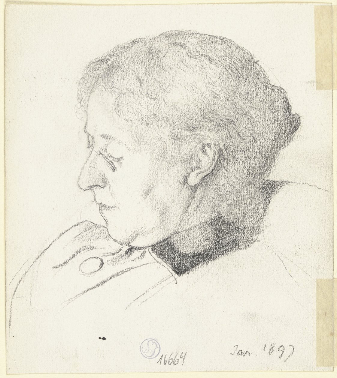 Luise Scholderer alszik alkotó: Otto Scholderer
