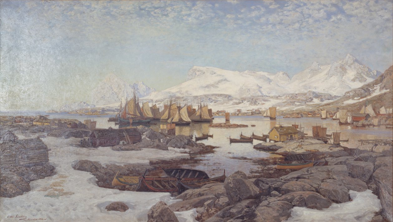 Tavasz Lofoten alkotó: Otto Sinding