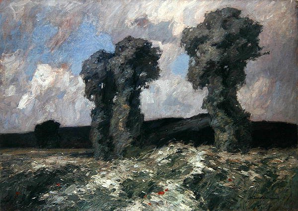 Fűzfák a Lahn-völgyben (olaj, vászon) alkotó: Otto Ubbelohde