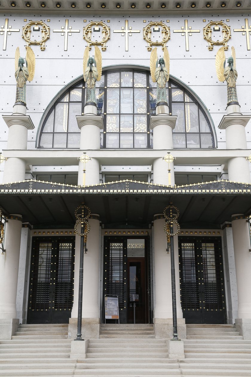 Am Steinhof templom (templom Leopld) tervezett Otto Wagner, Bécs, Ausztria (fotó) alkotó: Otto Wagner