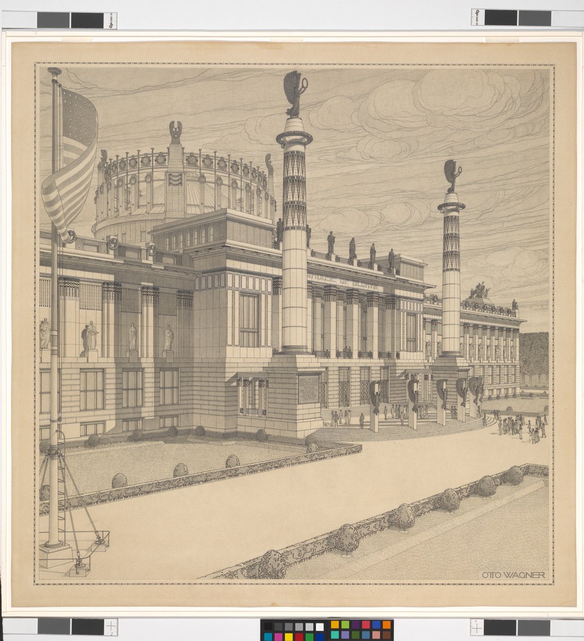 House of Glory (San Francisco vagy Washington D.C.), perspektíva alkotó: Otto Wagner