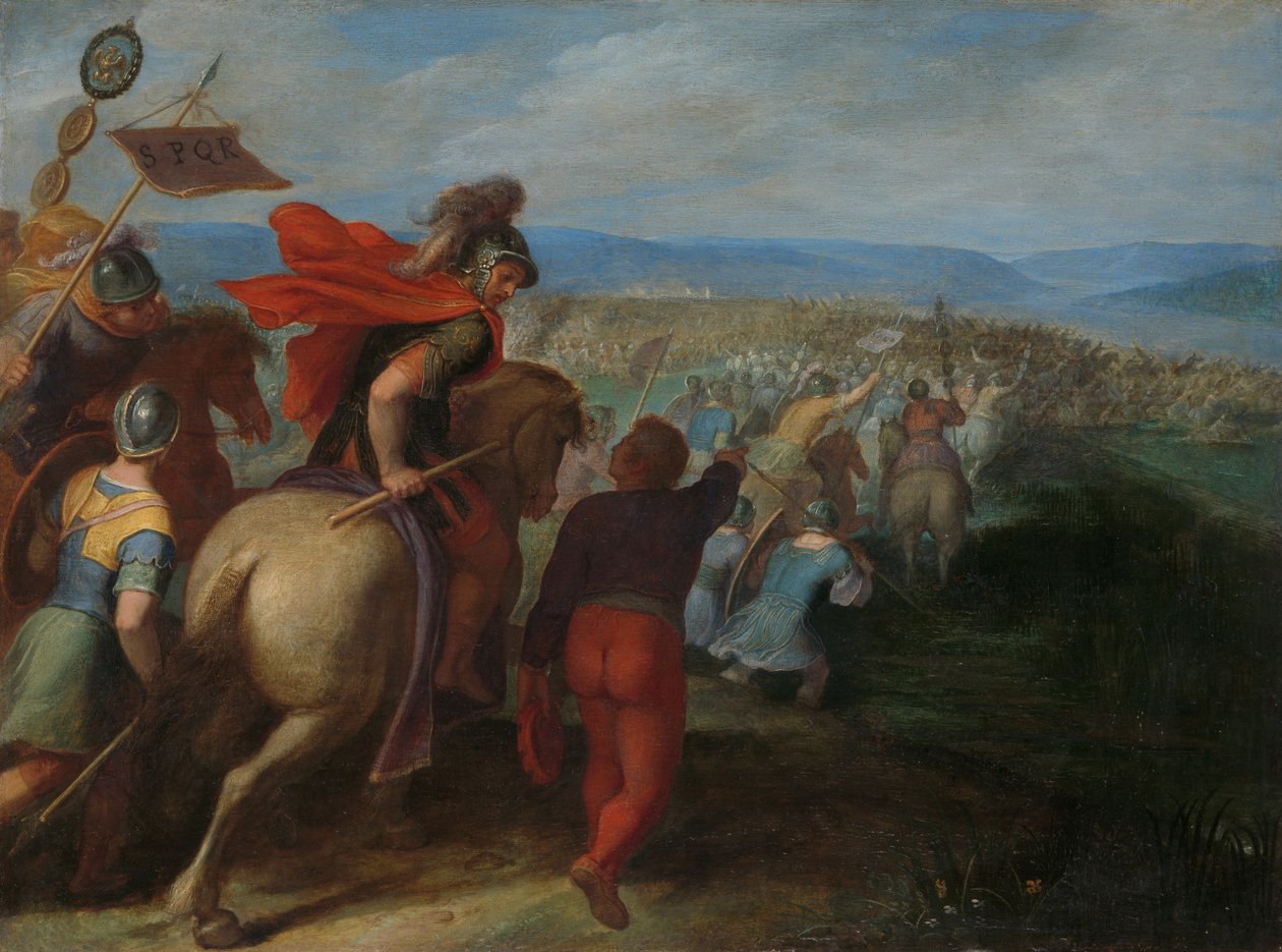 A rómaiak majdnem legyőzték Julius Civilis seregét egy batávi árulás révén alkotó: Otto van (1556 1629) Veen