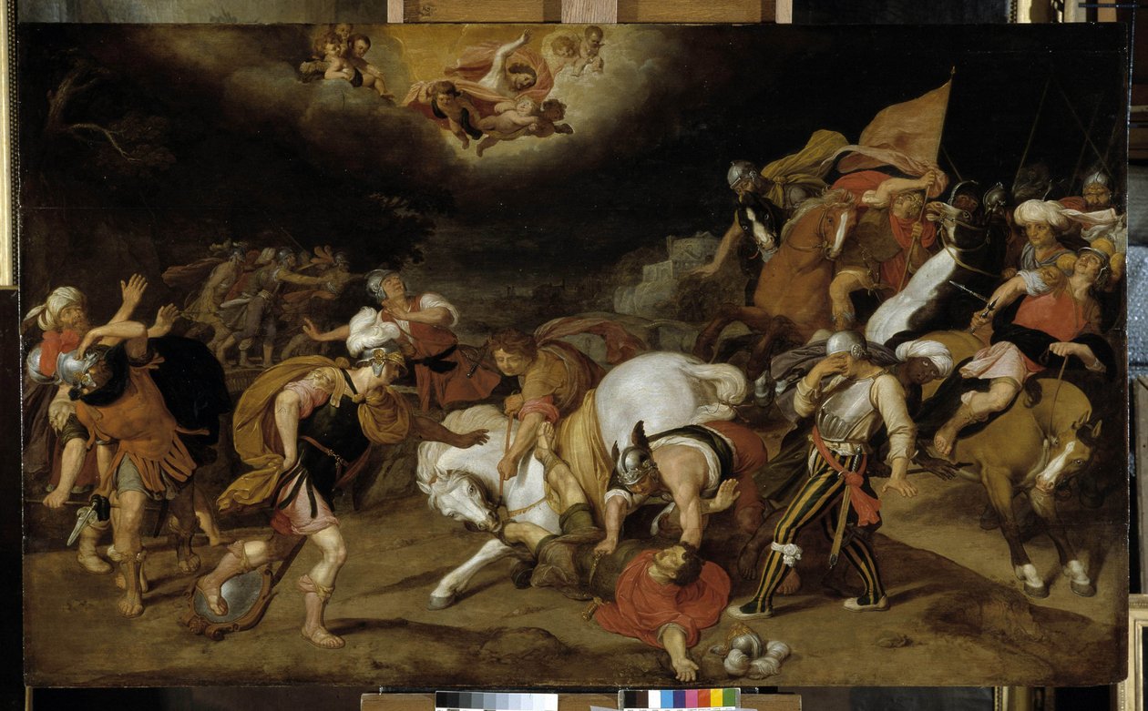 Szent Pál megtérése a damaszkuszi úton i.sz. 42-ben. JC alkotó: Otto van Veen