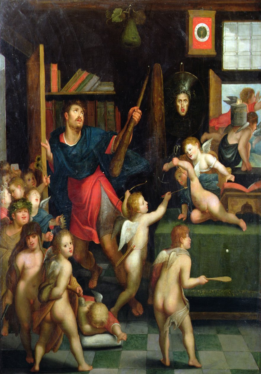 Herkules választásának allegóriája (olaj, vászon) alkotó: Otto van (circle of) Veen
