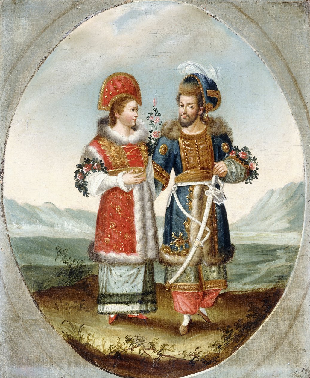 Egy egzotikus pár, 19. század eleje alkotó: Ottoman School
