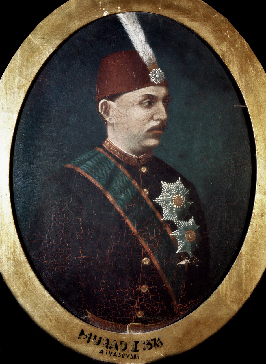 Oszmán Birodalom: Muhammad Murád szultán portréja (10-40) „Festmény. . Topkapi Sörfőzde Isztambuli Könyvtár alkotó: Ottoman School