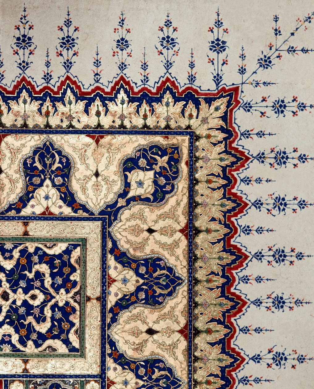 Oszmán művészet: B 373 kódex oldalrészlete, miniatűr. 16. század. Isztambul, Topkapi Sarayi Múzeum könyvtára alkotó: Ottoman School