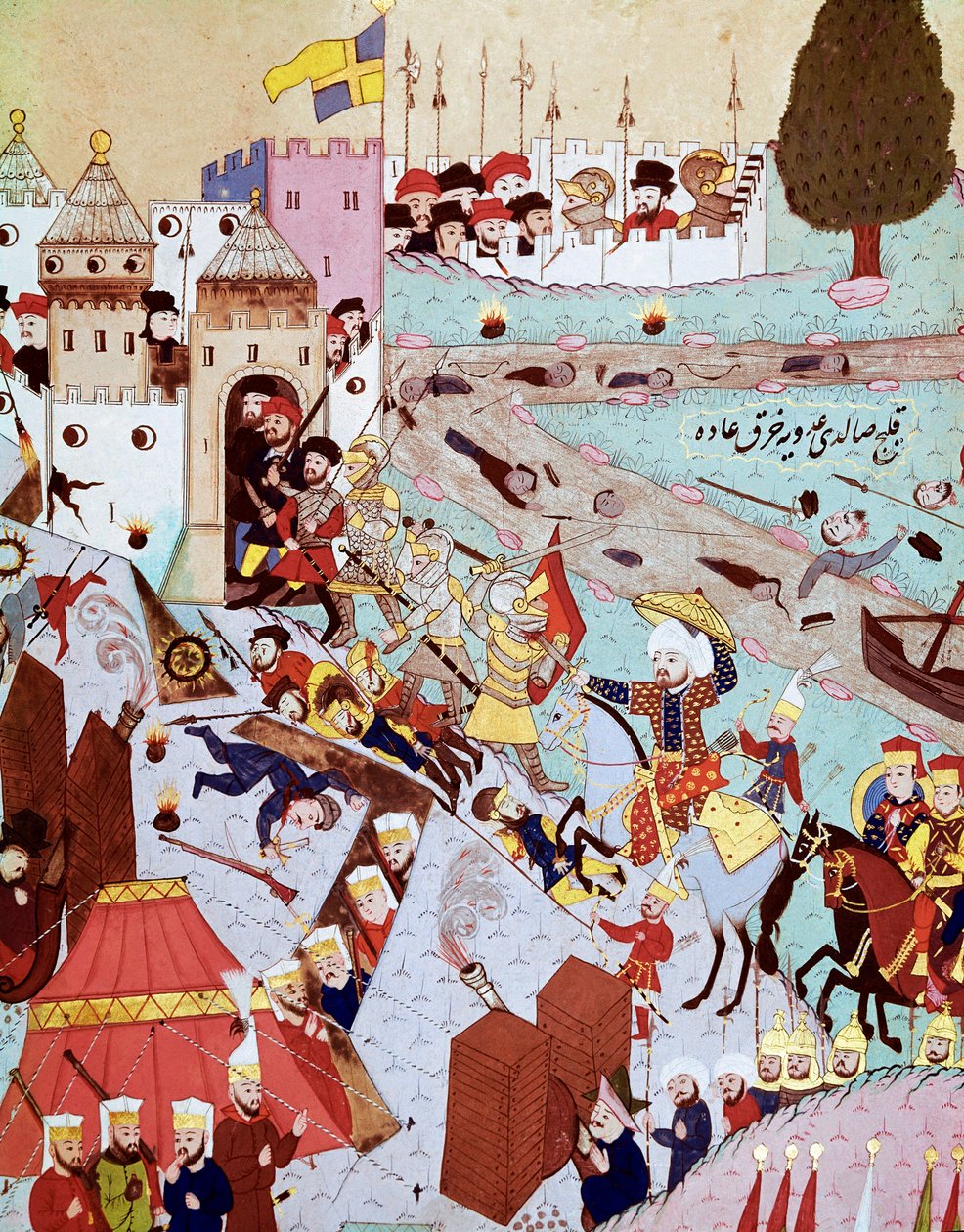 Belgrád elfoglalása Csodálatos I. Szolimán hadserege által alkotó: Ottoman School