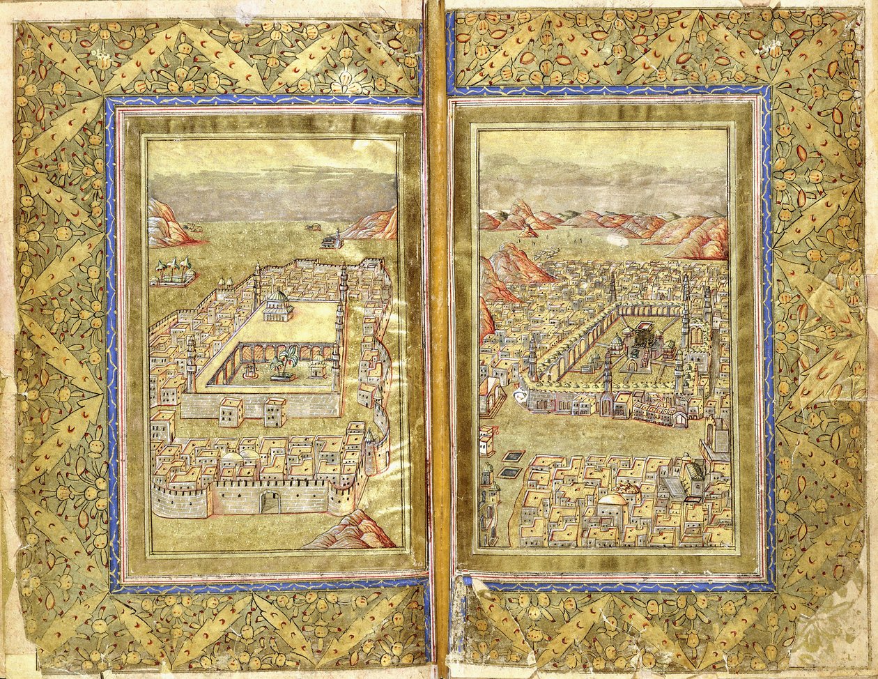 Mekka és Medina látképe, 1794-1795 körül alkotó: Ottoman School