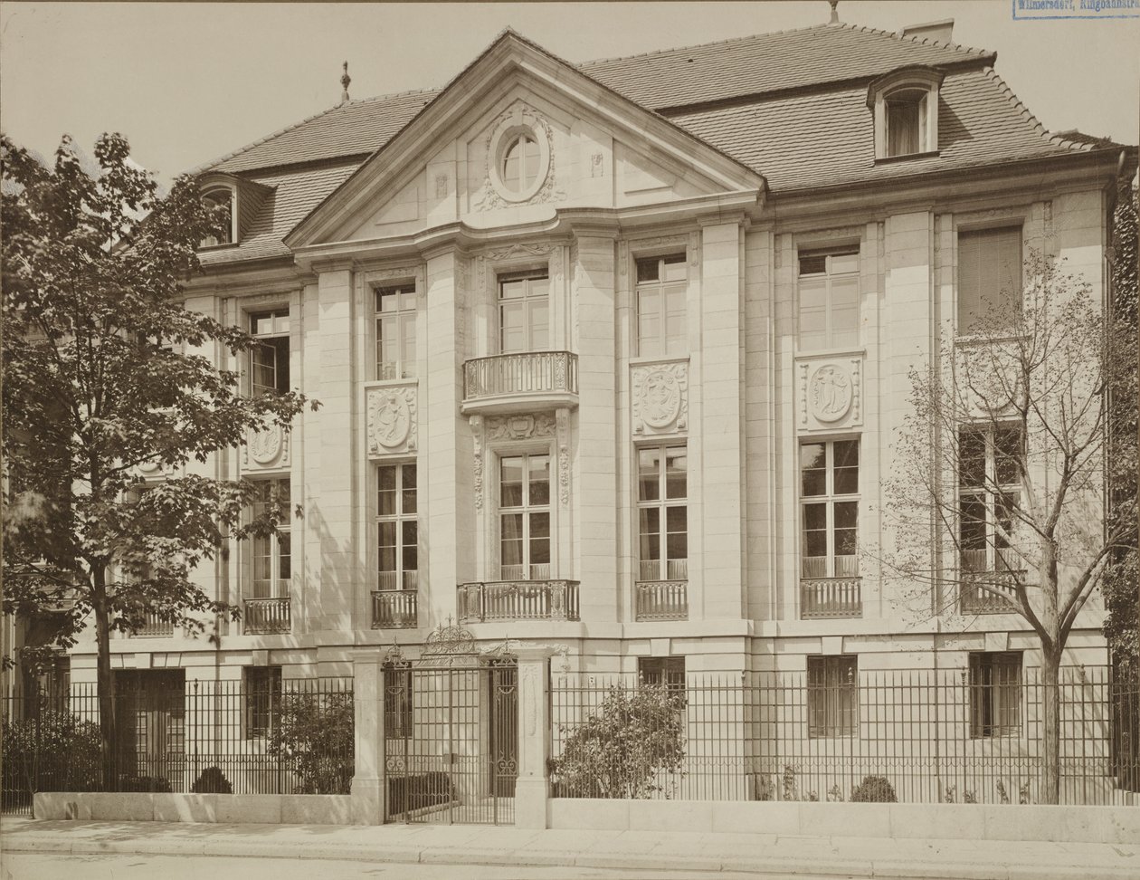Messel, Alfred - Berlin- Residence Dr Eduard Simon, Former Victoriastrasse 7 - 1902 1904 alkotó: Ottomar Anschütz