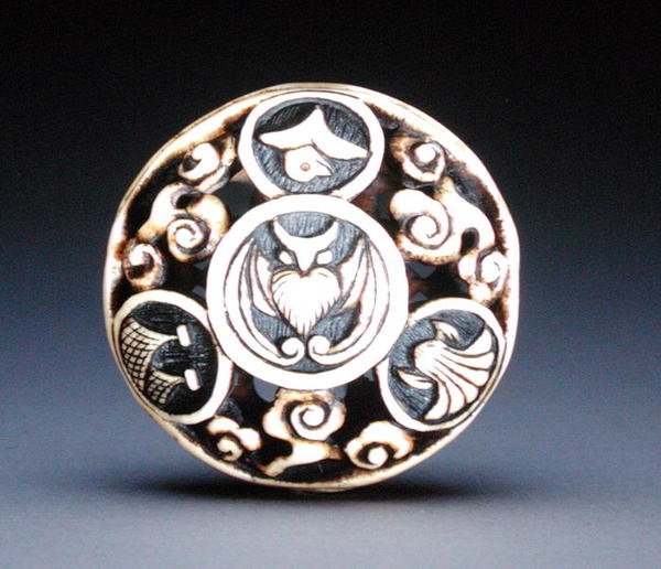 Netsuke, 1870 körüli (lásd 195483) alkotó: Ozaki Kokusai