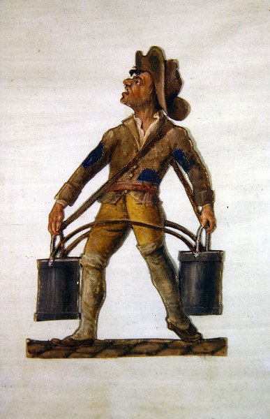 A vízhordozó (guache) alkotó: P. A. and J.B. Lesueur