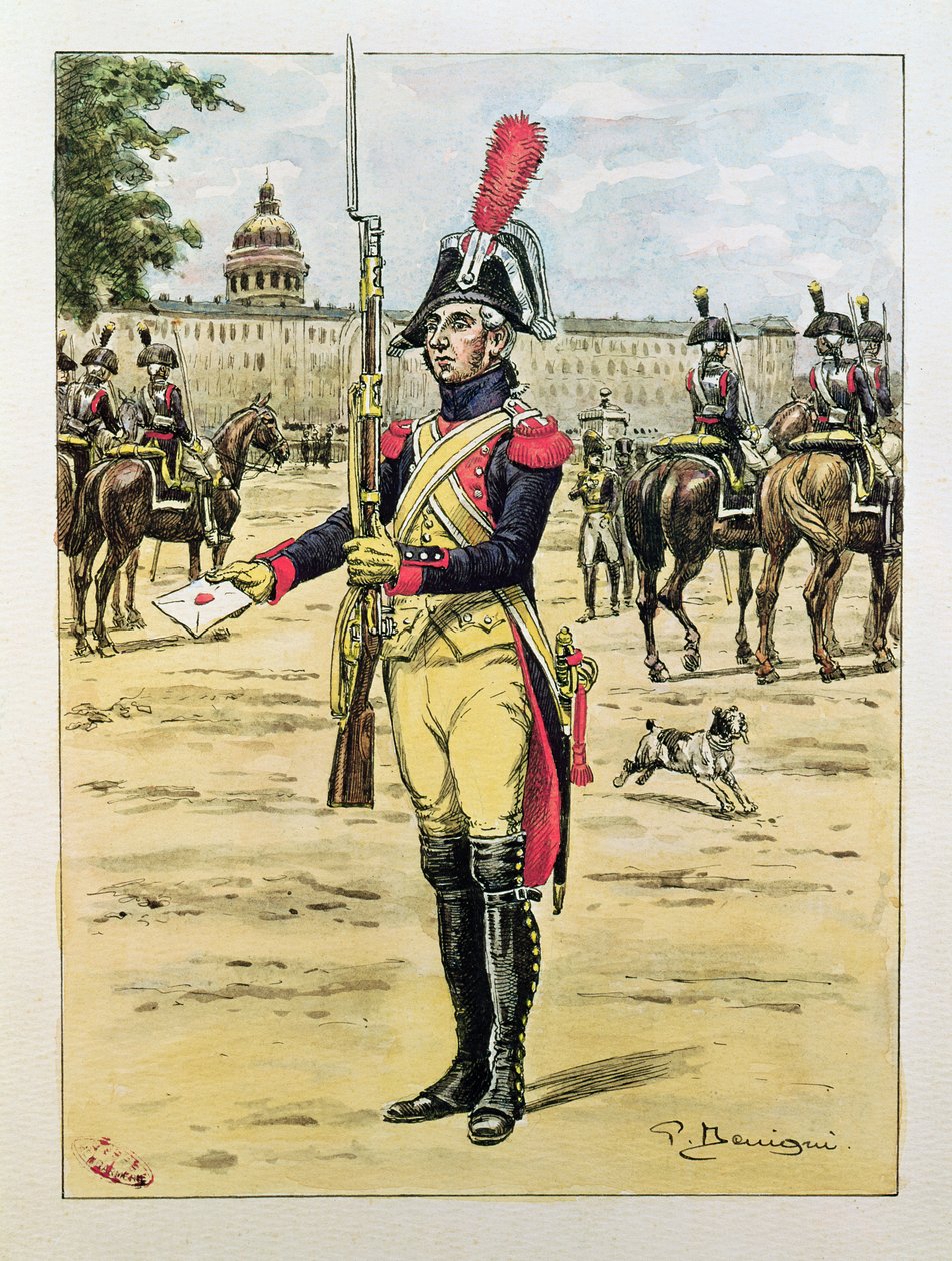 A csendőrség elit légiója, 1801-02 alkotó: P. Benigni