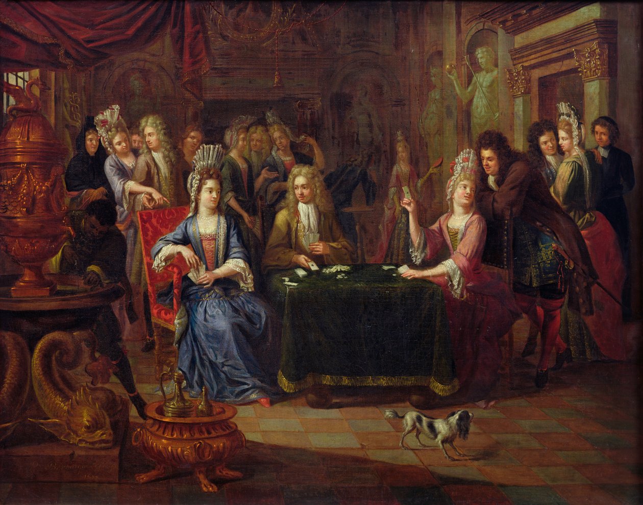 A kártyajátékosok, 1699 alkotó: P. Bergaigne