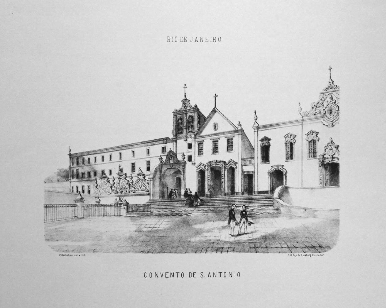 Santo Antônio do Largo da Carioca kolostor Rio de Janeiróban alkotó: P. G. Bertichem