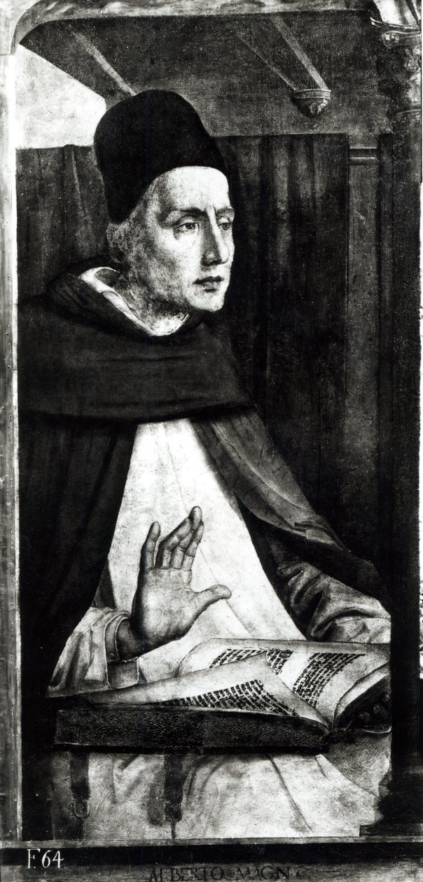 Szent Albertus Magnus portréja (1206-80 körül) 1475 körül alkotó: P. Joos van Gent and Berruguete
