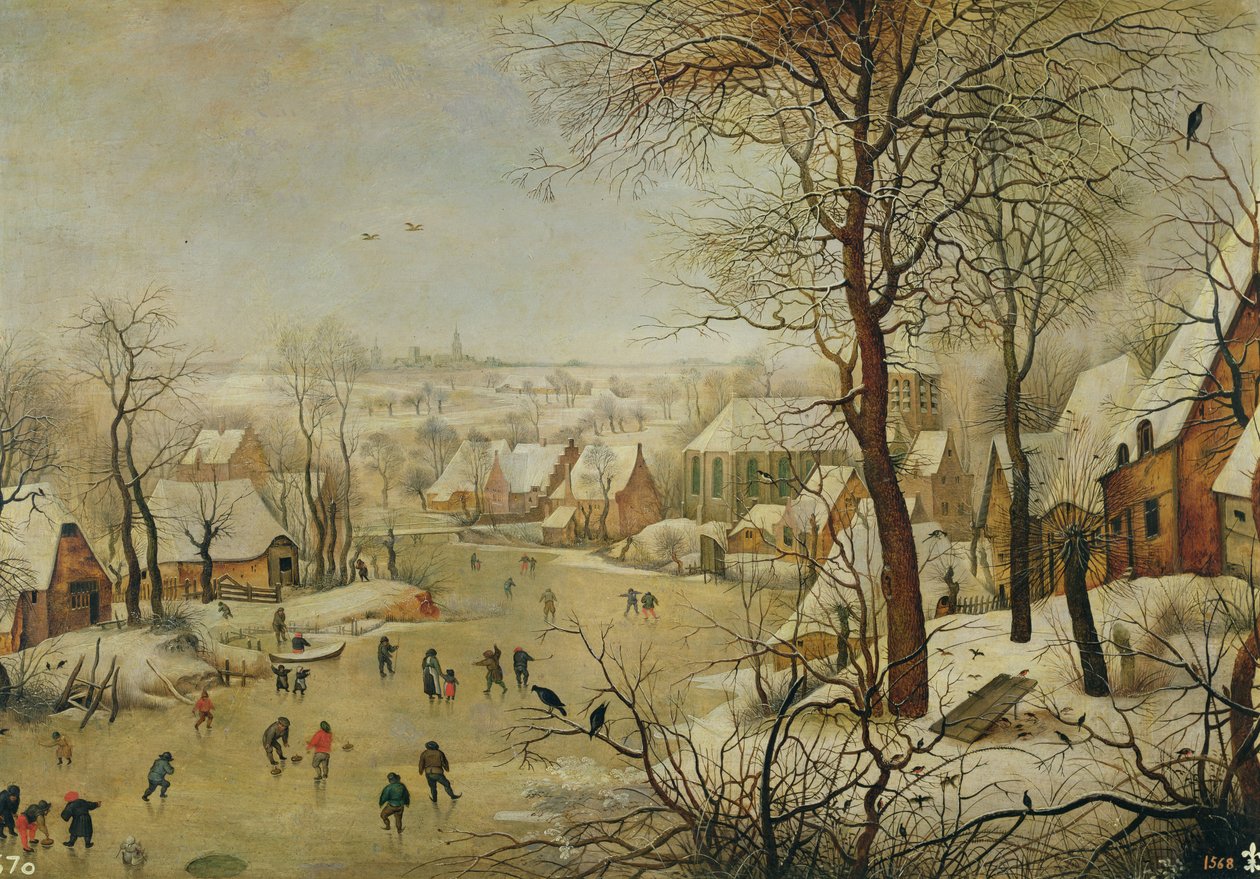 Téli táj madárcsapdával alkotó: Pieter Brueghel the Younger