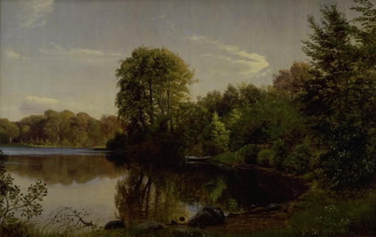 Este a Bondedammenben Hellebækben alkotó: P.C. Skovgaard
