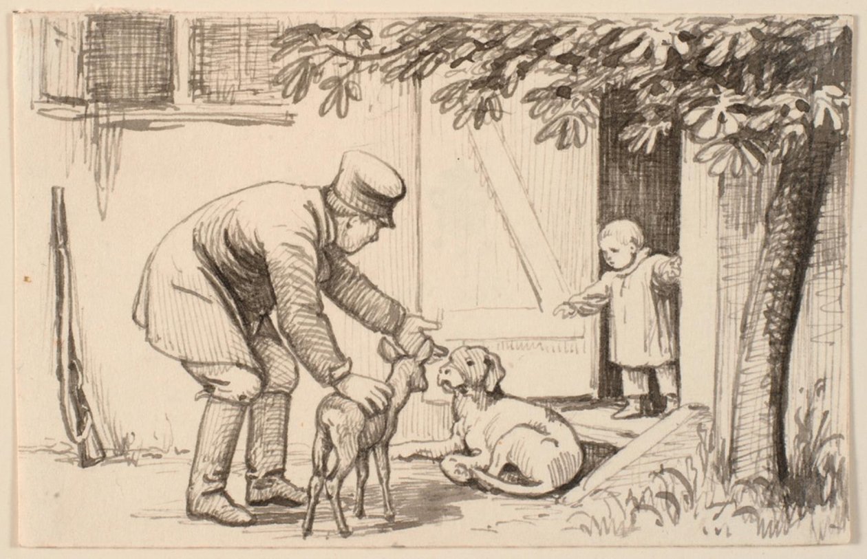 A férfi, a gyerek és a kutya alkotó: P.C. Skovgaard