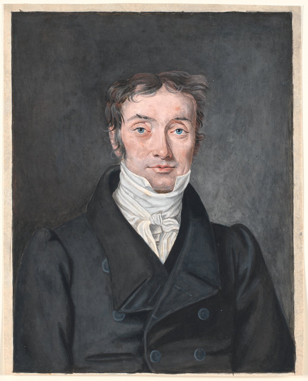 Hans Jensen Visby (1777-1870) iskolai tanár portréja, Aagerupból, Ramløse plébániából. alkotó: P.C. Skovgaard