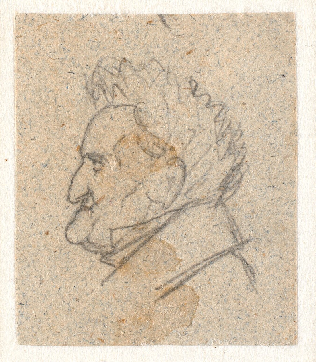 C.D. virágfestő profilportréja Fritzsch. alkotó: P.C. Skovgaard