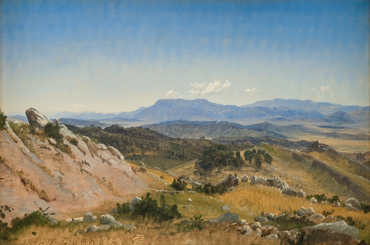Rocky Hills Civitella közelében alkotó: P.C. Skovgaard