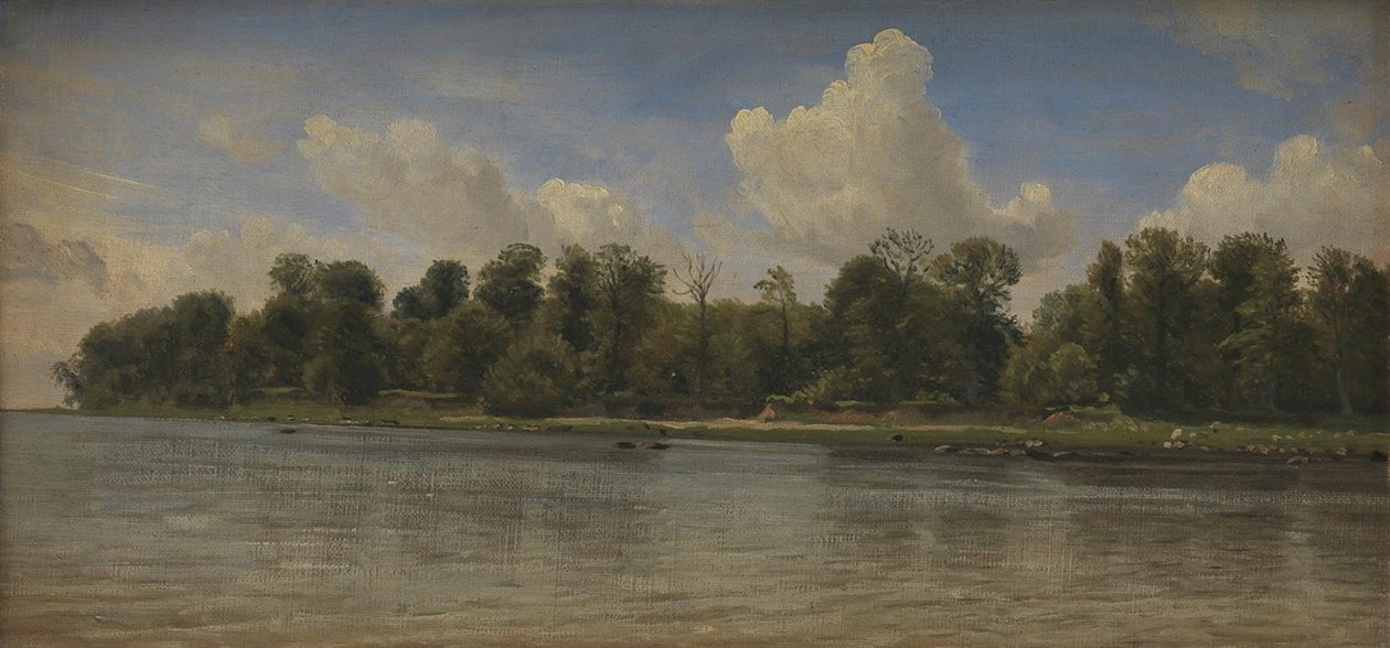 Præstø strandja alkotó: P.C. Skovgaard