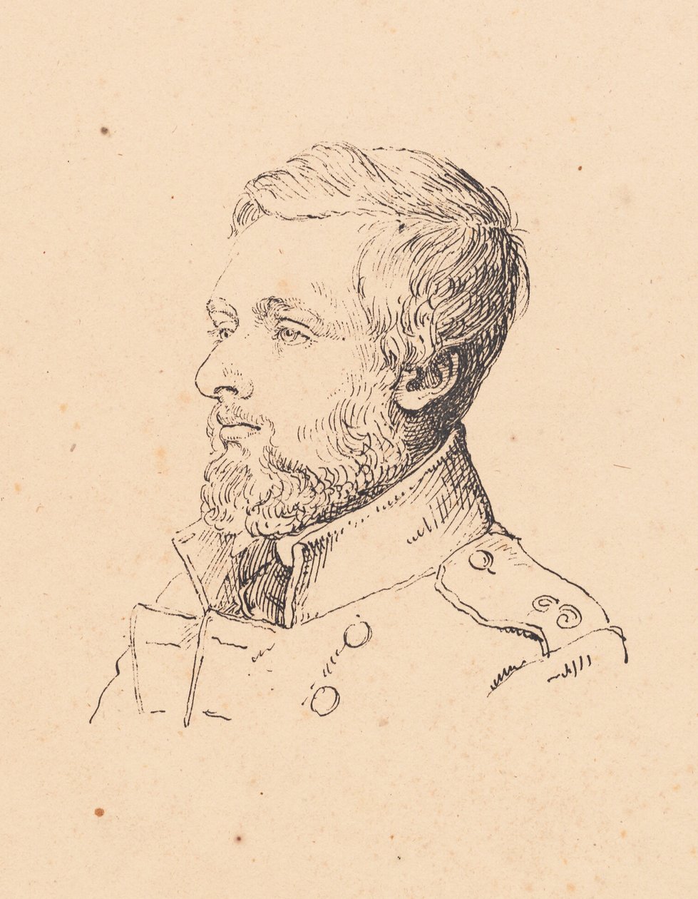 C. F. Lütken zoológus alkotó: P.C. Skovgaard