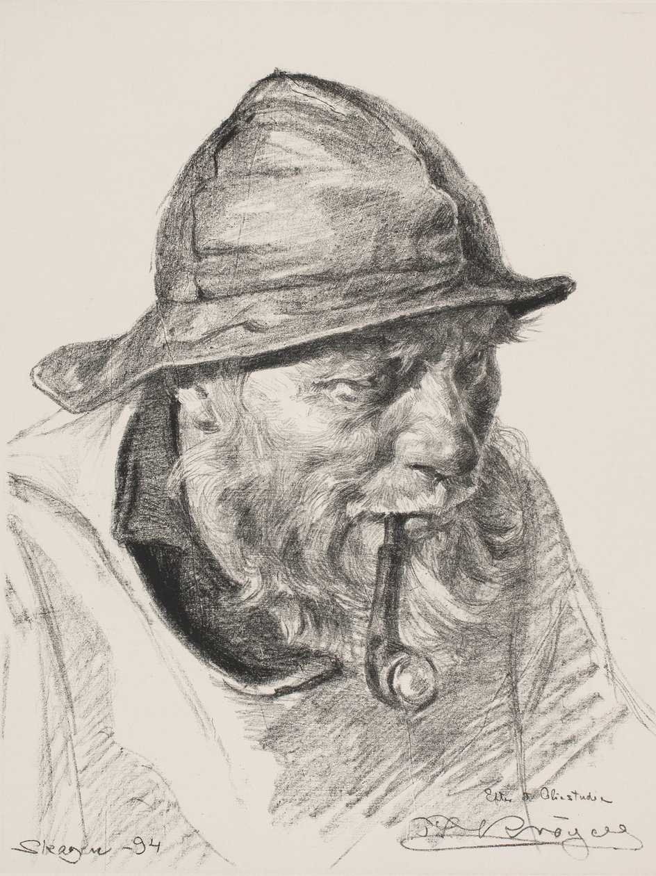 Egy skageni halász feje alkotó: Peder Severin Krøyer