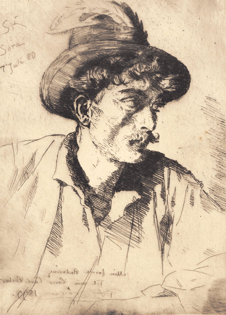 Olasz mezőgazdasági munkás. Sora alkotó: Peder Severin Krøyer