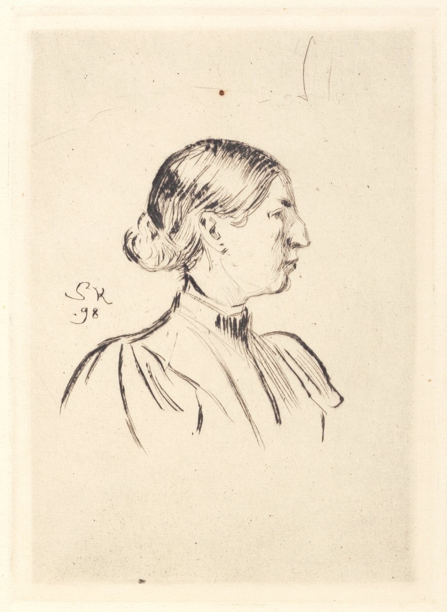 Anna Ancher portréja, profil alkotó: Peder Severin Krøyer