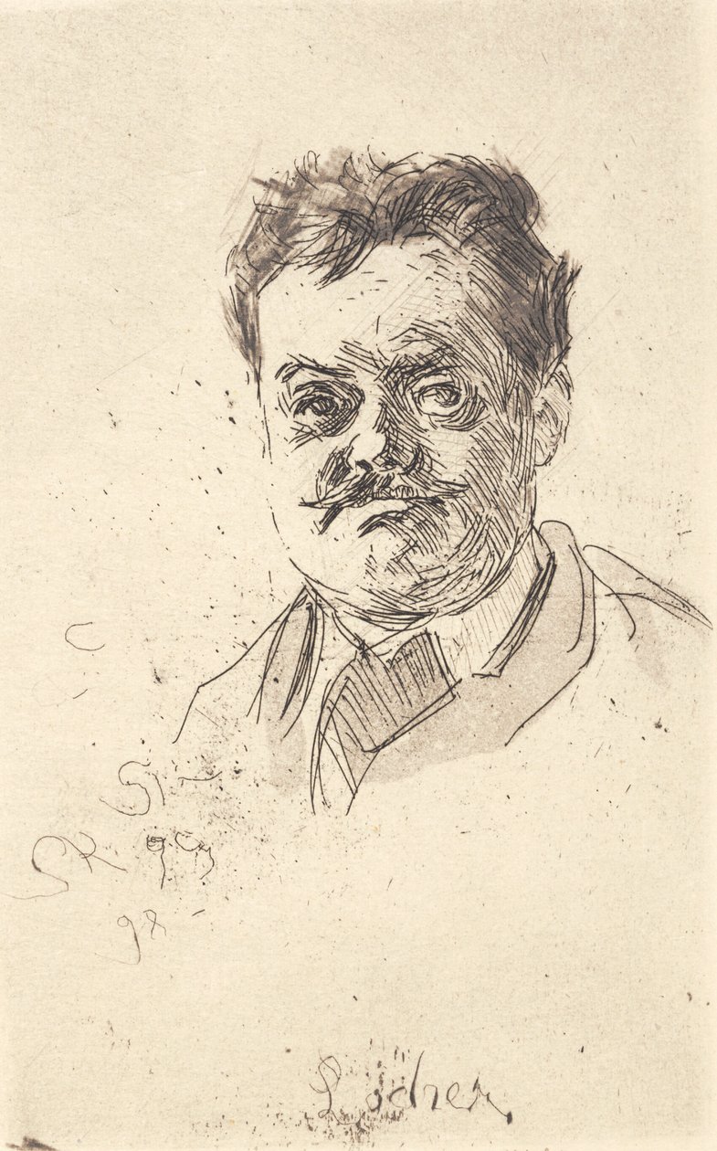 Carl Locher portréja, egy arc alkotó: Peder Severin Krøyer