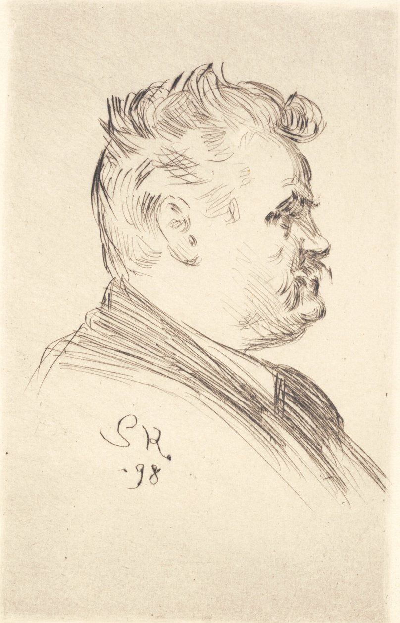 Carl Locher portréja, profil alkotó: Peder Severin Krøyer