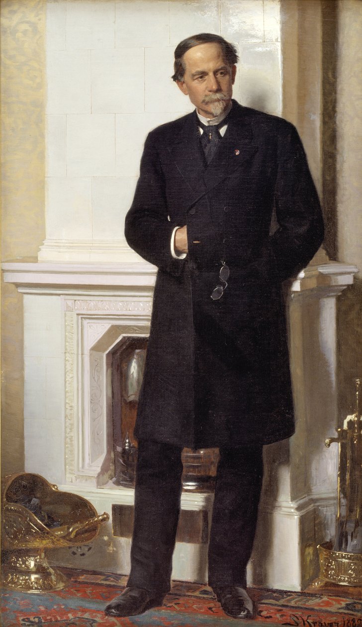 F. Meldahl építész portréja alkotó: Peder Severin Krøyer