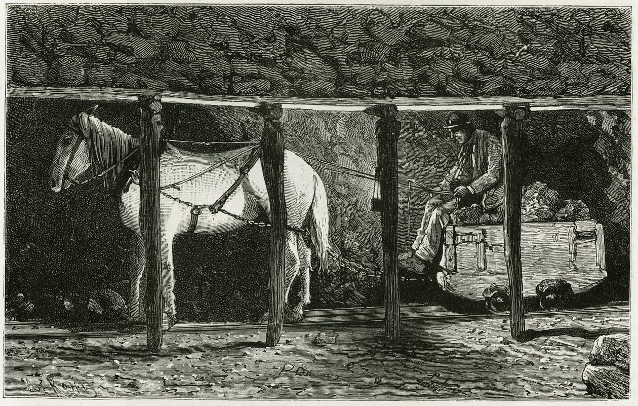 A galéria belseje berlaine-val. Ferat metszet a „Belgium” történet illusztrálására, Camille Lemonnier (1844-1913) belga író. Megjelent a Le Tour du monde, nouveau Journal des voyages, 1884. évi 2. félévben, szerkesztette Edouard Charton (1807-1 alkotó: P. Ferat